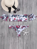 New Floral Off The Shoulder Bikini