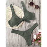 Bikini Knotted Padded Thong Bikini