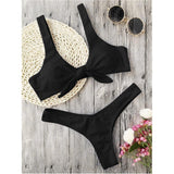 Bikini Knotted Padded Thong Bikini