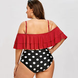 Plus Size Polka Dot Bikini
