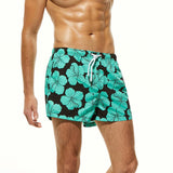 Men's Light Green Flowers Printed Shorts - Summer Haul 2K18
