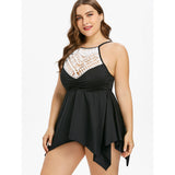 Plus Size Crochet Tankini Swimsuit